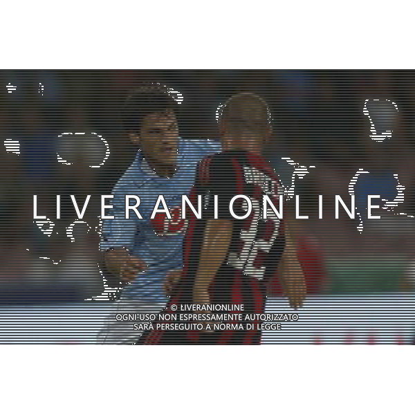 Trofeo Birra Moretti Napoli-21-08-2008 Napoli - Milan Nella foto: christan maggio e brocchi ©Alessandro Falzone/Press Photo/Ag. Aldo Liverani 