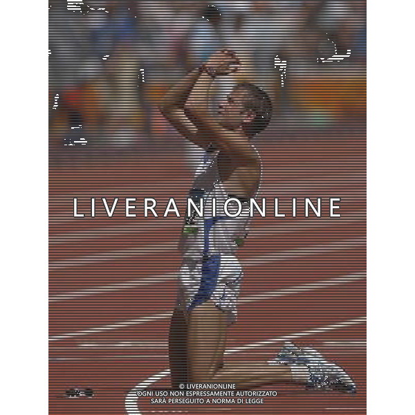 Pechino -08-2008 Giochi Olimpici Pechino Beijing 2008 marcia 50 km uomini nella foto alex schwazer (ITA) oro ph marco luzzani/ag aldo liverani s.a.s.