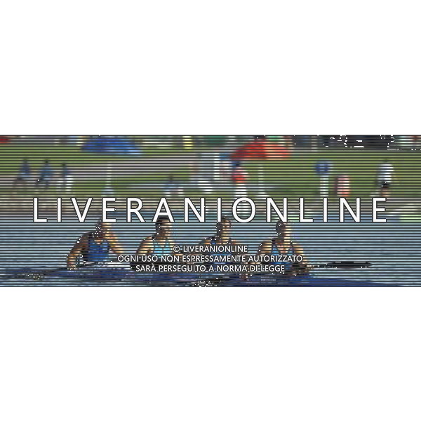 Pechino -08-2008 Giochi Olimpici Pechino Beijing 2008 finali canoa kayak nella foto la delusione di benedini franco, rossi antonio, richetti alberto e piemonte luca (ITA) K4 per il quarto posto ph marco luzzani/ag aldo liverani s.a.s.