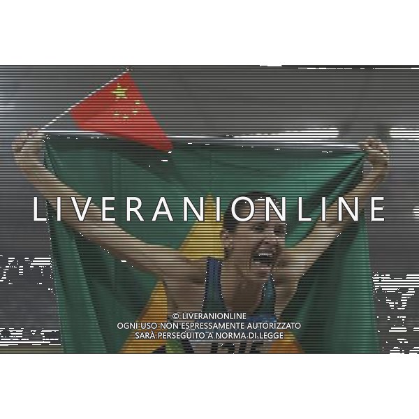 Pechino -08-2008 Giochi Olimpici Pechino Beijing 2008 finali atletica nella foto maggi maurren higa (BRA) oro salto in lungo ph marco luzzani/ag aldo liverani s.a.s.