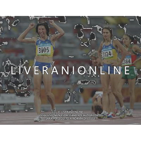 Pechino 23-08-2008 Giochi Olimpici Pechino Beijing 2008 atletica nella foto lishcynska iryna (UKR) argento 1500 m femminili ph marco luzzani/ag aldo liverani s.a.s.