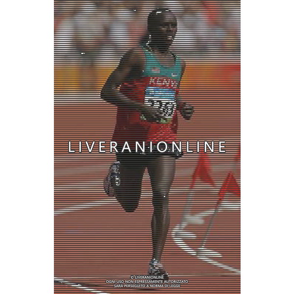 Pechino 24-08-2008 Giochi Olimpici Pechino Beijing 2008 maratona olimpica nella foto wansiru samuel kamu (KEN) oro ph marco luzzani/ag aldo liverani s.a.s.