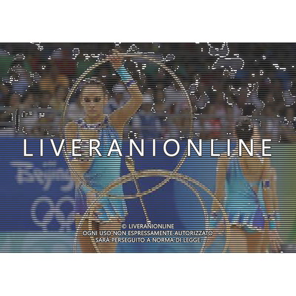 Pechino 24-08-2008 Giochi Olimpici Pechino Beijing 2008 finale ginnastica ritmica nella foto santoni elisa, bianchi elisa, d\'ottavio fabrizia, savrayuk anzheliaka, falca marinetta e masseroni daniela (ITA) ph marco luzzani/ag aldo liverani s.a.s.