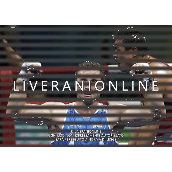 Pechino -08-2008 Giochi Olimpici Pechino Beijing 2008 finale boxe nella foto cammarelle roberto (ita) oro e zhang zhilei (CHN) argento ph marco luzzani/ag aldo liverani s.a.s.