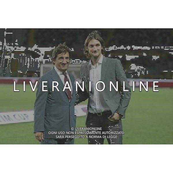 ©Alessandro Falzone/PressPhoto 23-08-2008 Torino Sport-Calcio Torino Brescia 3¡ Turno Coppa Italia 2008/2009 Nella foto: Urbano Cairo e Rolando Bianchi AG ALDO LIVERANI