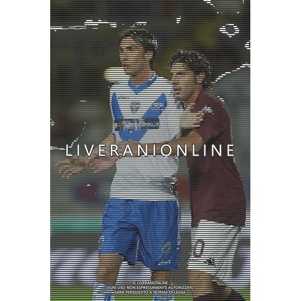 ©Alessandro Falzone/PressPhoto 23-08-2008 Torino Sport-Calcio Torino Brescia 3¡ Turno Coppa Italia 2008/2009 Nella foto: Andrea Caracciolo e Francesco Pratali AG ALDO LIVERANI