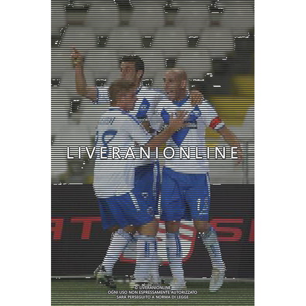 ©Alessandro Falzone/PressPhoto 23-08-2008 Torino Sport-Calcio Torino Brescia 3¡ Turno Coppa Italia 2008/2009 Nella foto: Esultanza di Possanzini dopo il gol AG ALDO LIVERANI