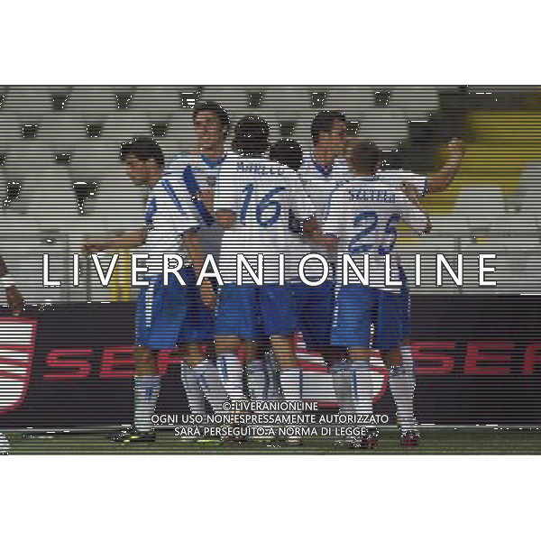 ©Alessandro Falzone/PressPhoto 23-08-2008 Torino Sport-Calcio Torino Brescia 3¡ Turno Coppa Italia 2008/2009 Nella foto: Esultanza del brescia dopo il gol di Possanzini AG ALDO LIVERANI
