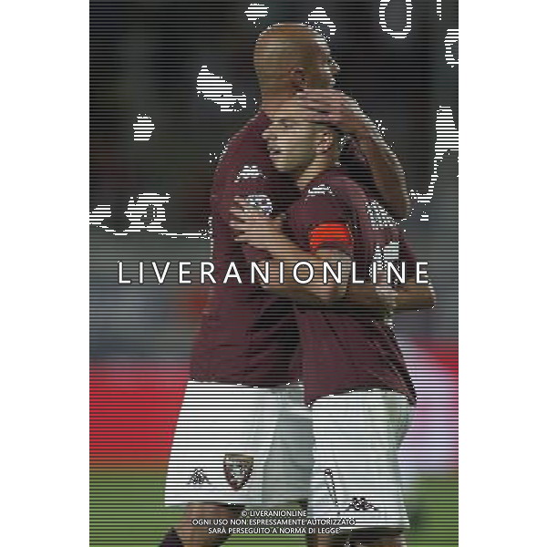 ©Alessandro Falzone/PressPhoto 23-08-2008 Torino Sport-Calcio Torino Brescia 3¡ Turno Coppa Italia 2008/2009 Nella foto: Esultanza di Rosina e Stellone dopo il gol AG ALDO LIVERANI