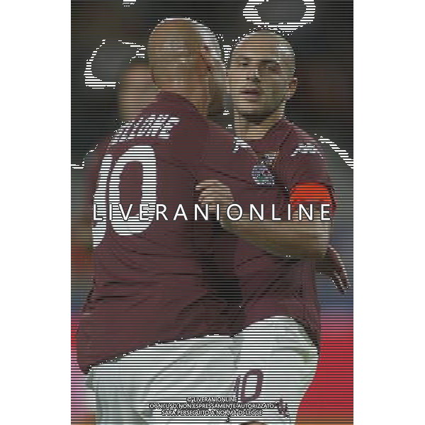 ©Alessandro Falzone/PressPhoto 23-08-2008 Torino Sport-Calcio Torino Brescia 3¡ Turno Coppa Italia 2008/2009 Nella foto: Esultanza di Rosina e Stellone dopo il gol AG ALDO LIVERANI