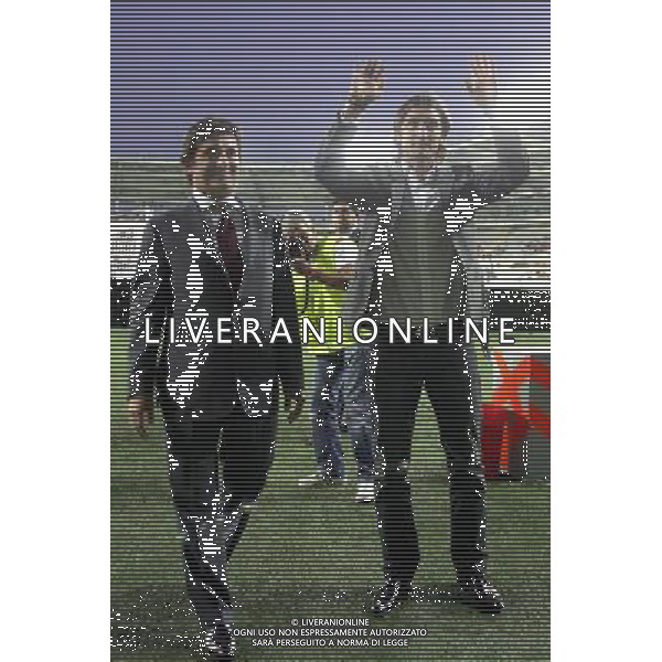 ©Alessandro Falzone/PressPhoto 23-08-2008 Torino Sport-Calcio Torino Brescia 3¡ Turno Coppa Italia 2008/2009 Nella foto: Rolando Bianchi e Urbano Cairo AG ALDO LIVERANI