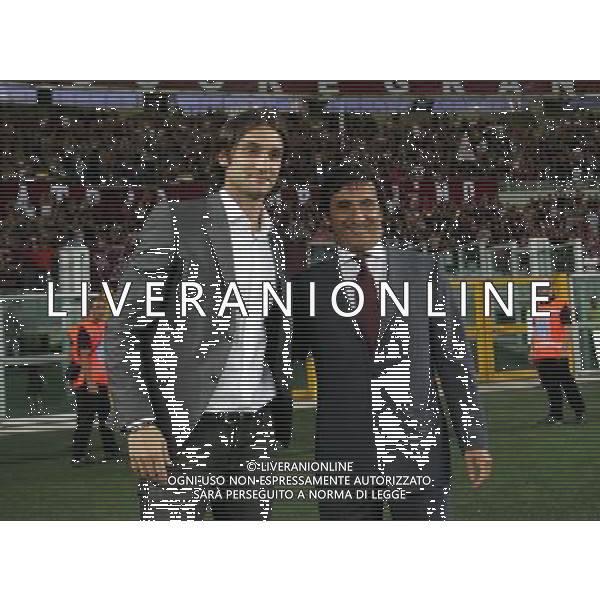 ©Alessandro Falzone/PressPhoto 23-08-2008 Torino Sport-Calcio Torino Brescia 3¡ Turno Coppa Italia 2008/2009 Nella foto: Rolando Bianchi e Urbano Cairo AG ALDO LIVERANI