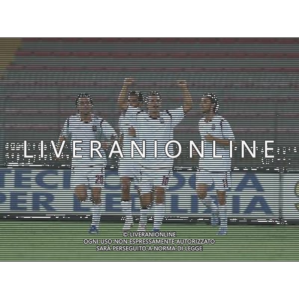 LECCE-SALERNITANA COPPA ITALIA TIM 23/08/2008 NELLA FOTO Esultanza DI Napoli FOTO MARCO LEZZI-AG ALDO LIVERANI