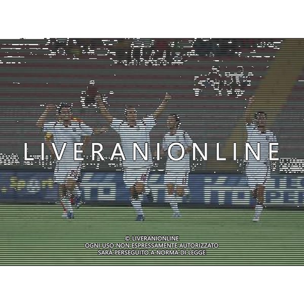 LECCE-SALERNITANA COPPA ITALIA TIM 23/08/2008 NELLA FOTO Esultanza DI Napoli FOTO MARCO LEZZI-AG ALDO LIVERANI