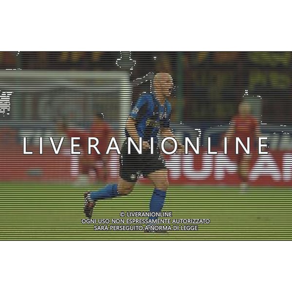 Supercoppa Italiana 2008 Milano - 24.08.2008 Inter-Roma Nella Foto: ESULTANZA DI ESTEBAN CAMBIASSO DOPO il gol di Sulley MUNTARI del 1-0 /Ph.Vitez-Ag. Aldo Liverani