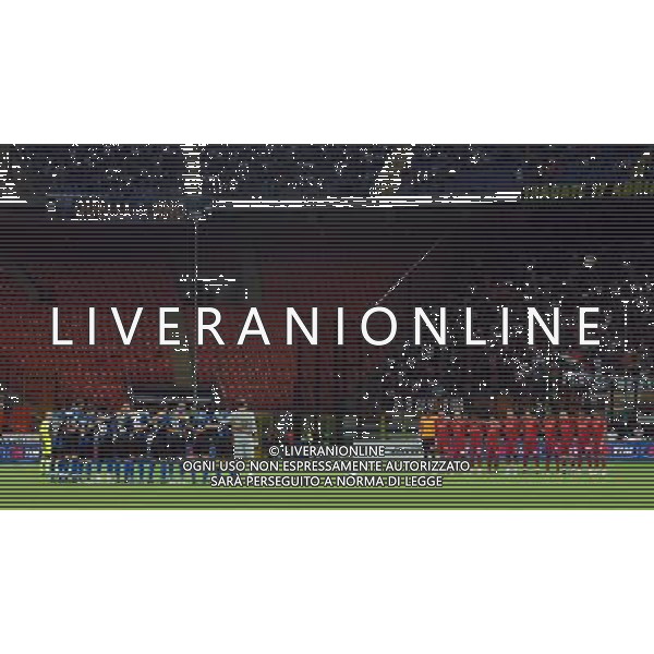 Supercoppa Italiana 2008 Milano - 24.08.2008 Inter-Roma Nella Foto:MINUTO DI SILENZIO PER SENSI /Ph.Vitez-Ag. Aldo Liverani