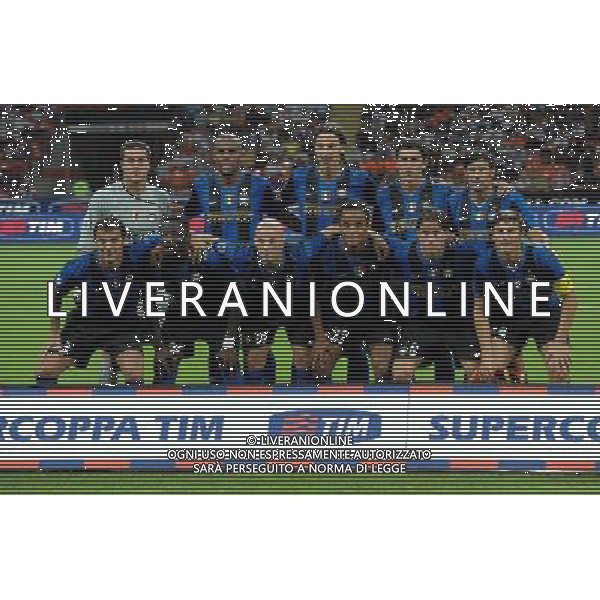 Supercoppa Italiana 2008 Milano - 24.08.2008 Inter-Roma Nella Foto:INTER formazione /Ph.Vitez-Ag. Aldo Liverani