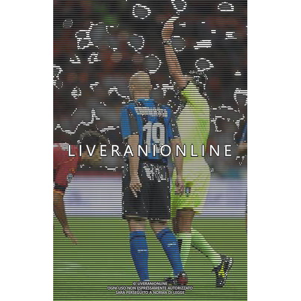 Supercoppa Italiana 2008 Milano - 24.08.2008 Inter-Roma Nella Foto: mirko VUCINIC AMMONITO PER SIMULAZIONE /Ph.Vitez-Ag. Aldo Liverani