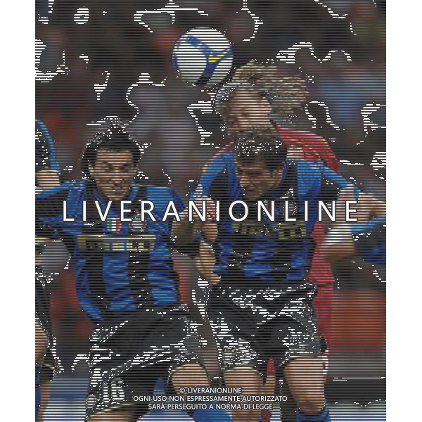 Supercoppa Italiana 2008 Milano - 24.08.2008 Inter-Roma Nella Foto: nicolas BURDISSO-dejan STANKOVIC- philippe MEXES /Ph.Vitez-Ag. Aldo Liverani
