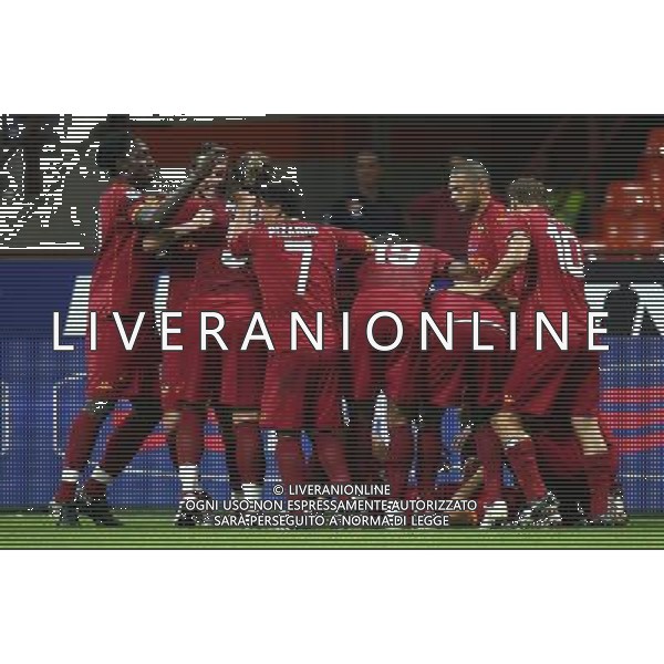 Supercoppa Italiana 2008 Milano - 24.08.2008 Inter-Roma Nella Foto: ESULTANZA DI MIRKO VUCINIC DOPO IL GOL DEL PAREGGIO DEL 2-2 /Ph.Vitez-Ag. Aldo Liverani