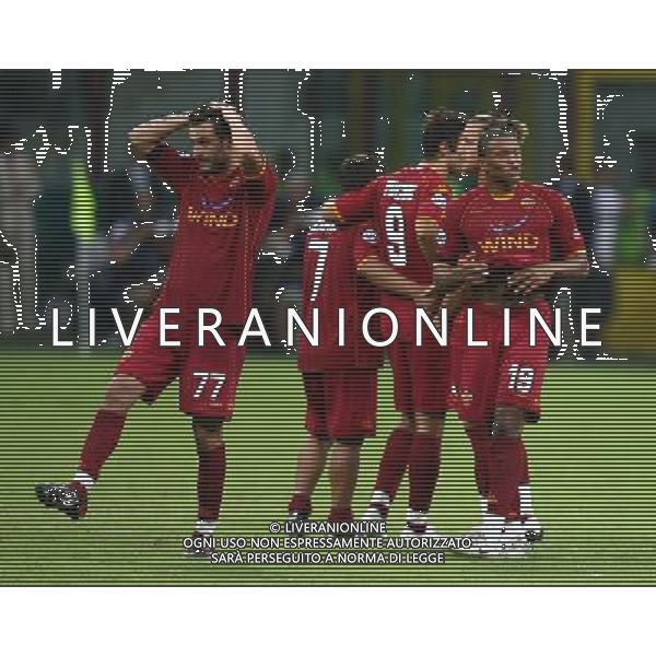 Supercoppa Italiana 2008 Milano - 24.08.2008 Inter-Roma nella foto la delusione dei giocatori della roma /Ph.ghidoni-Ag. Aldo Liverani