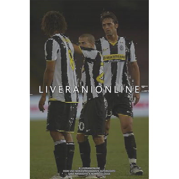 ©Alessandro Falzone/PressPhoto Napoli-21-08-2008 Trofeo Birra Moretti Napoli Juventus Milan Nella foto:Amauri Giovinco e Legrottaglie AG ALDO LIVERANI