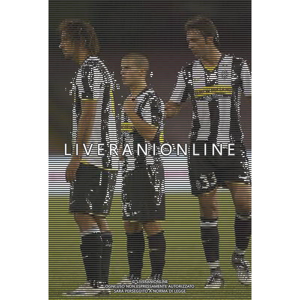 ©Alessandro Falzone/PressPhoto Napoli-21-08-2008 Trofeo Birra Moretti Napoli Juventus Milan Nella foto:Amauri Giovinco e Legrottaglie AG ALDO LIVERANI