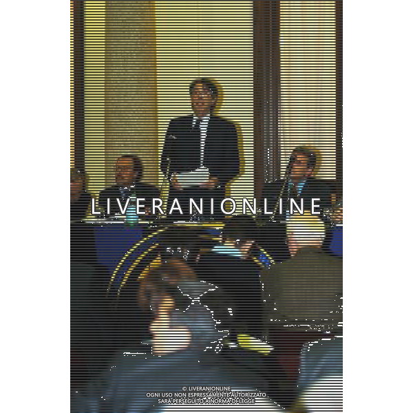 MILANO 29/10/03 ASSEMBLEA SOCI INTER NELLA FOTO: MORATTI MASSIMO - PRESIDENTE INTER 