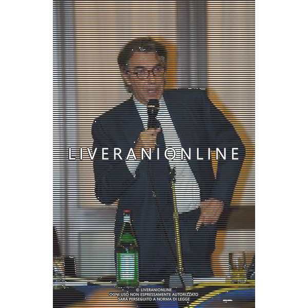 MILANO 29/10/03 ASSEMBLEA SOCI INTER NELLA FOTO: MORATTI MASSIMO - PRESIDENTE INTER 