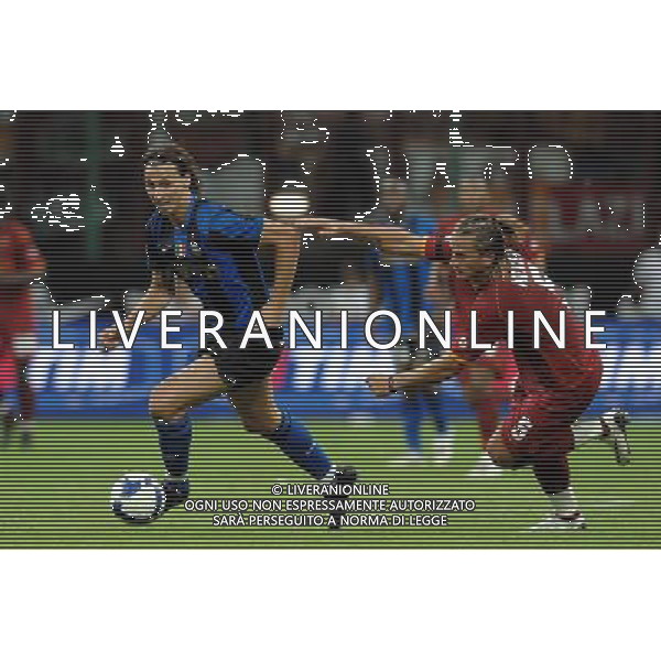 Supercoppa Italiana 2008 Milano - 24.08.2008 Inter-Roma Nella Foto:IBRAHIMOVIC ZLATAN-MEXES PHILIPPE /Ph.Vitez-Ag. Aldo Liverani