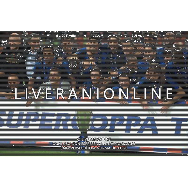 Supercoppa Italiana 2008 Milano - 24.08.2008 Inter-Roma Nella Foto:INTER CON COPPA /Ph.Vitez-Ag. Aldo Liverani