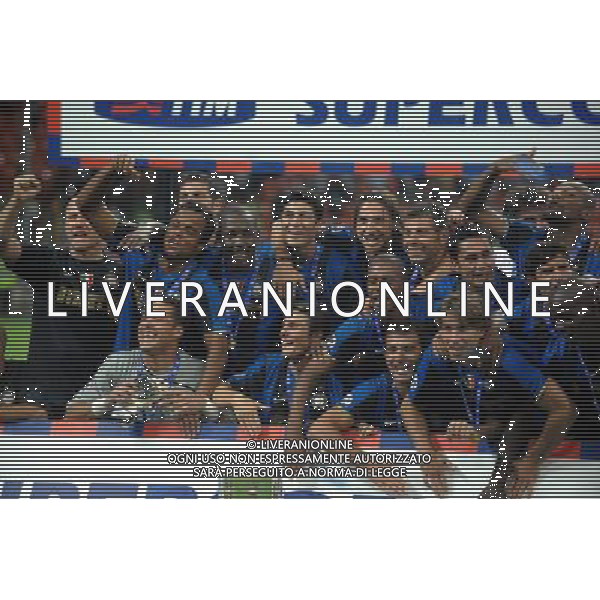 Supercoppa Italiana 2008 Milano - 24.08.2008 Inter-Roma Nella Foto:INTER CON LA COPPA /Ph.Vitez-Ag. Aldo Liverani