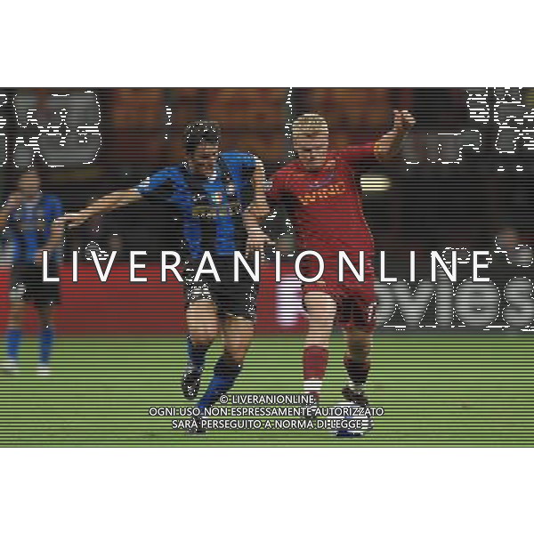 Supercoppa Italiana 2008 Milano - 24.08.2008 Inter-Roma Nella Foto:RIISE JOHN ARNE-ZANETTI JAVIER /Ph.Vitez-Ag. Aldo Liverani