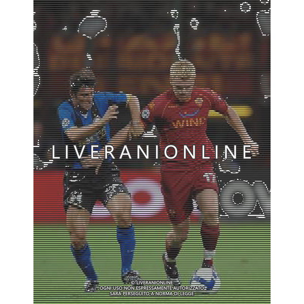 Supercoppa Italiana 2008 Milano - 24.08.2008 Inter-Roma Nella Foto:RIISE JOHN ARNE-ZANETTI JAVIER /Ph.Vitez-Ag. Aldo Liverani