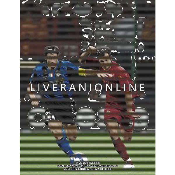 Supercoppa Italiana 2008 Milano - 24.08.2008 Inter-Roma Nella Foto:ZANETTI JAVIER-VUCINIC MIRKO /Ph.Vitez-Ag. Aldo Liverani