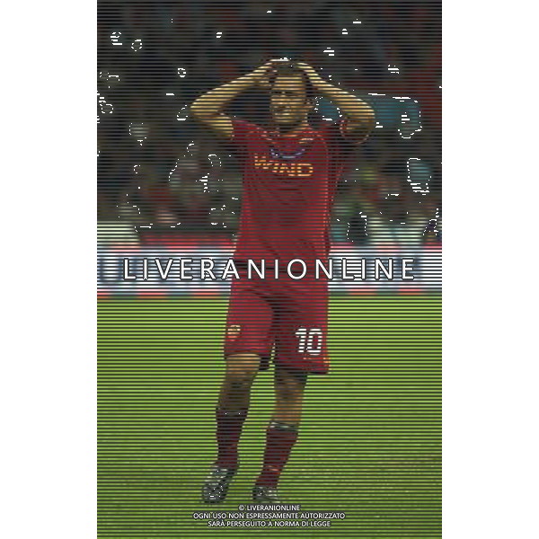 Inter-Roma Supercoppa Italiana 2008 Milano - 24.08.2008 Nella Foto: la delusione di Francesco Totti Ph. CF/Ag. Aldo Liverani