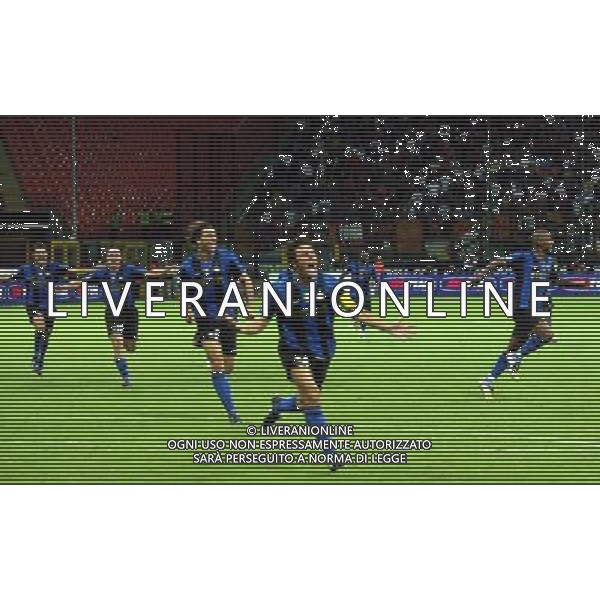 Inter-Roma Supercoppa Italiana 2008 Milano - 24.08.2008 Nella Foto: esultanza di Javier Zanetti dopo il rigore della vittoria Ph. CF/Ag. Aldo Liverani