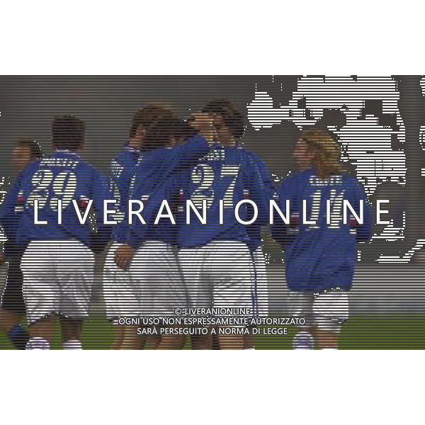 GENOVA 29/10/03 TIM CUP 2003/04 SAMPDORIA-PRO PATRIA nella foto dopo gol sampdoria* foto gigi arcaini/ag.aldo liverani