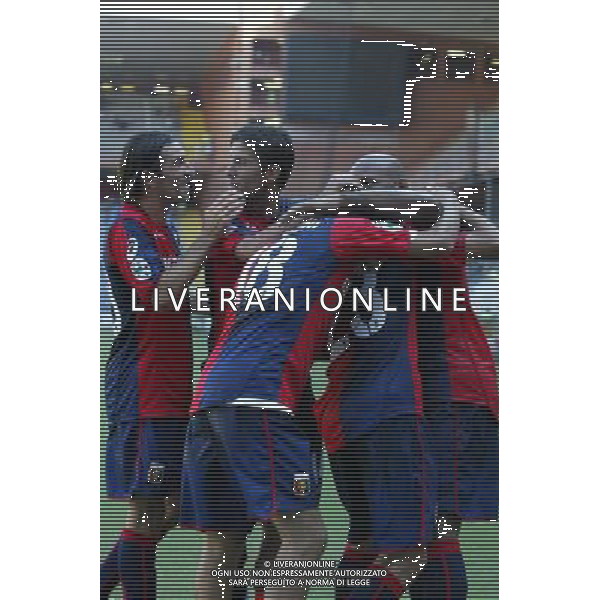 ©Alessandro Falzone/PressPhoto Genoa 24-08-2008 Tim Cup (3¡turno eliminatorio) Genoa - Mantova Sport;Calcio;Coppa Italia Nella foto: Esultanza Genoa