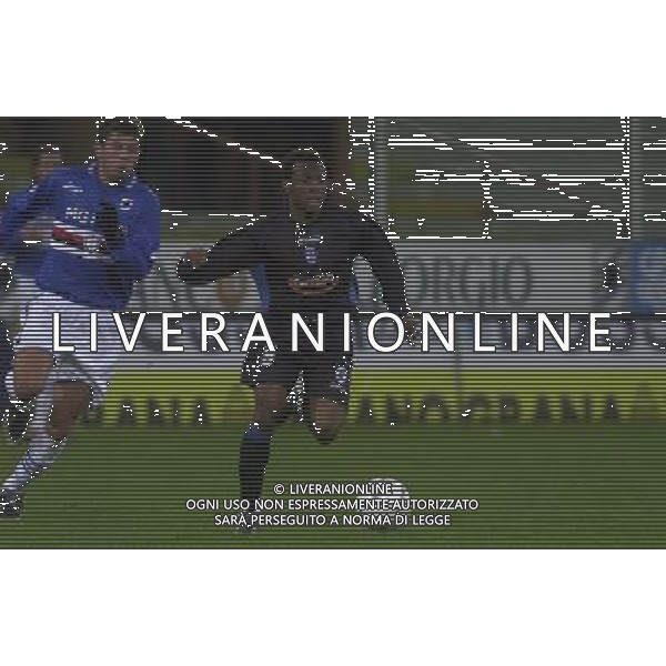 GENOVA 29/10/03 TIM CUP 2003/04 SAMPDORIA-PRO PATRIA nella foto kalu ikechukwu* foto gigi arcaini/ag.aldo liverani
