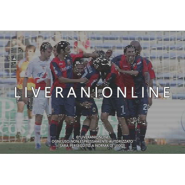 ©Alessandro Falzone/PressPhoto Genoa 24-08-2008 Tim Cup (3¡turno eliminatorio) Genoa - Mantova Sport;Calcio;Coppa Italia Nella foto: Esultanza Genoa