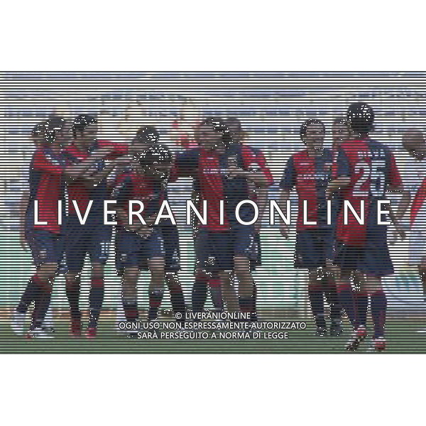 ©Alessandro Falzone/PressPhoto Genoa 24-08-2008 Tim Cup (3¡turno eliminatorio) Genoa - Mantova Sport;Calcio;Coppa Italia Nella foto: Esultanza Genoa