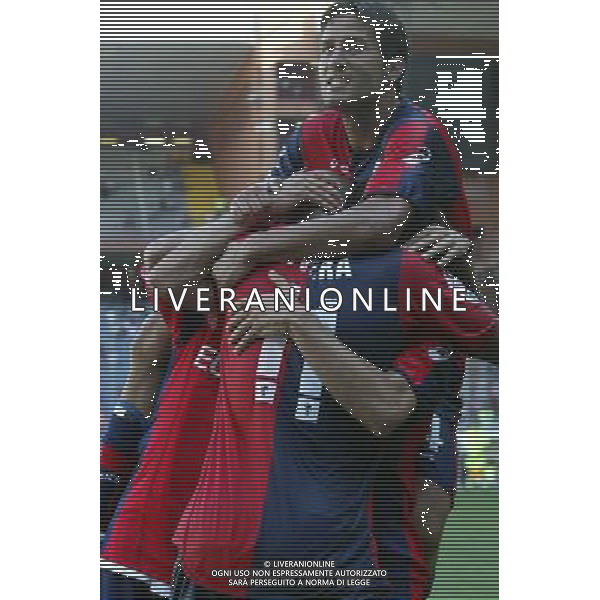 Genoa Mantova 3¡ turno Coppa Italia 2008/2009 24-08-2008 Genova Nella foto: esultanza del genoa dopo il gol ©Manuela Viganti/Press Photo/Ag. Aldo Liverani