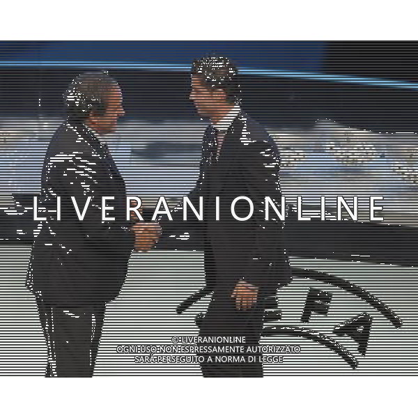 Champions League 2008/2009 - Sorteggio Fase a Gironi Montecarlo - 28.08.2008 Nella Foto:PLATINI E RONALDO /Ph.Vitez-Ag. Aldo Liverani