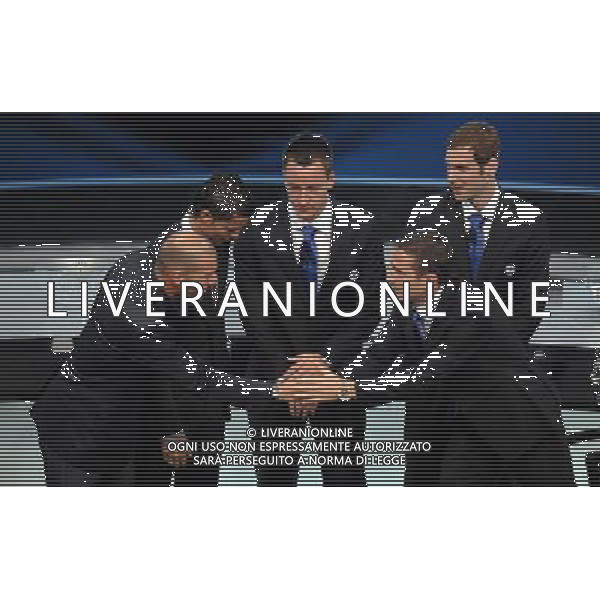 Champions League 2008/2009 - Sorteggio Fase a Gironi Montecarlo - 28.08.2008 Nella Foto:LAMPARD E ZIDANE /Ph.Vitez-Ag. Aldo Liverani