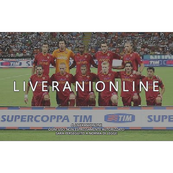 Foto Aldo Liverani/Luca Ghidoni Milano 24/08/2008 Calcio Supercoppa Italiana 2008-2009 Inter-Roma Nella foto la formazione della roma © AG. ALDO LIVERANI SAS