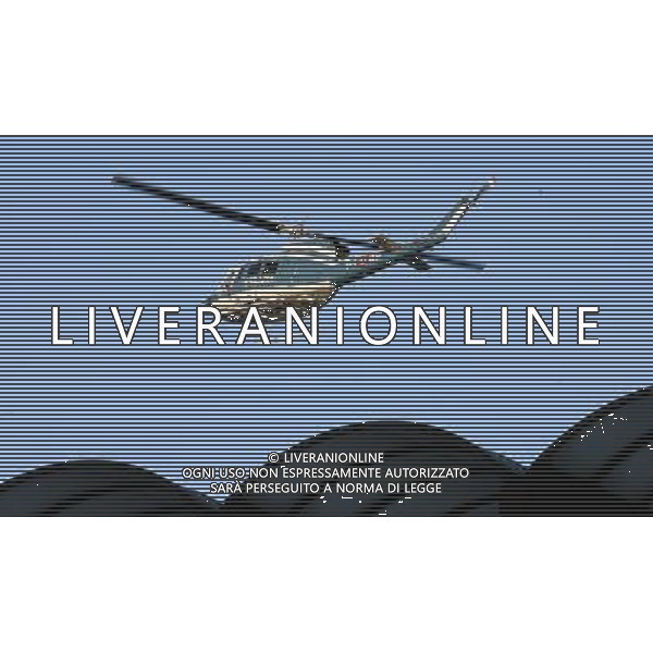 Foto Aldo Liverani/Luca Ghidoni Milano 24/08/2008 Calcio Supercoppa Italiana 2008-2009 Inter-Roma Nella foto elicottero della polizia sopra san siro © AG. ALDO LIVERANI SAS