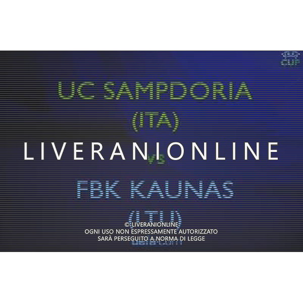 UEFA Cup 2008/2009 - Sorteggio Montecarlo - 29.08.2008 Nella Foto:SAMPDORIA-KAUNAS /Ph.Vitez-Ag. Aldo Liverani