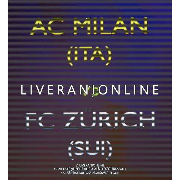 UEFA Cup 2008/2009 - Sorteggio Montecarlo - 29.08.2008 Nella Foto:MILAN-ZURIGO /Ph.Vitez-Ag. Aldo Liverani