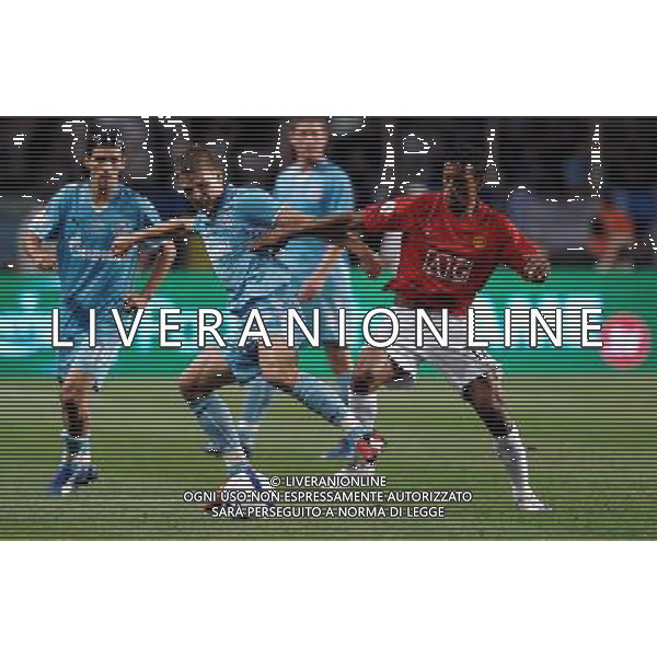 Supercoppa Europea 2008 Montecarlo - 29.08.2008 Manchester United-Zenit San Pietroburgo Nella Foto:DENISOV-NANI /Ph.Vitez-Ag. Aldo Liverani